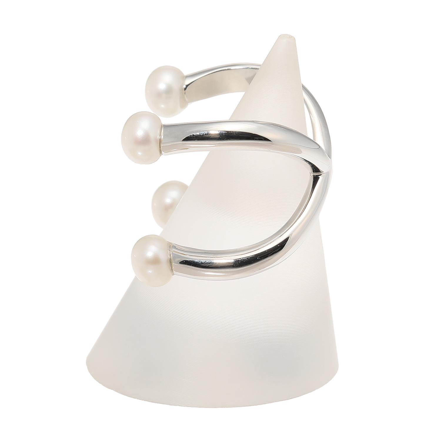 エアリーフェアリー 淡水パール ダブルホールド フォークリング