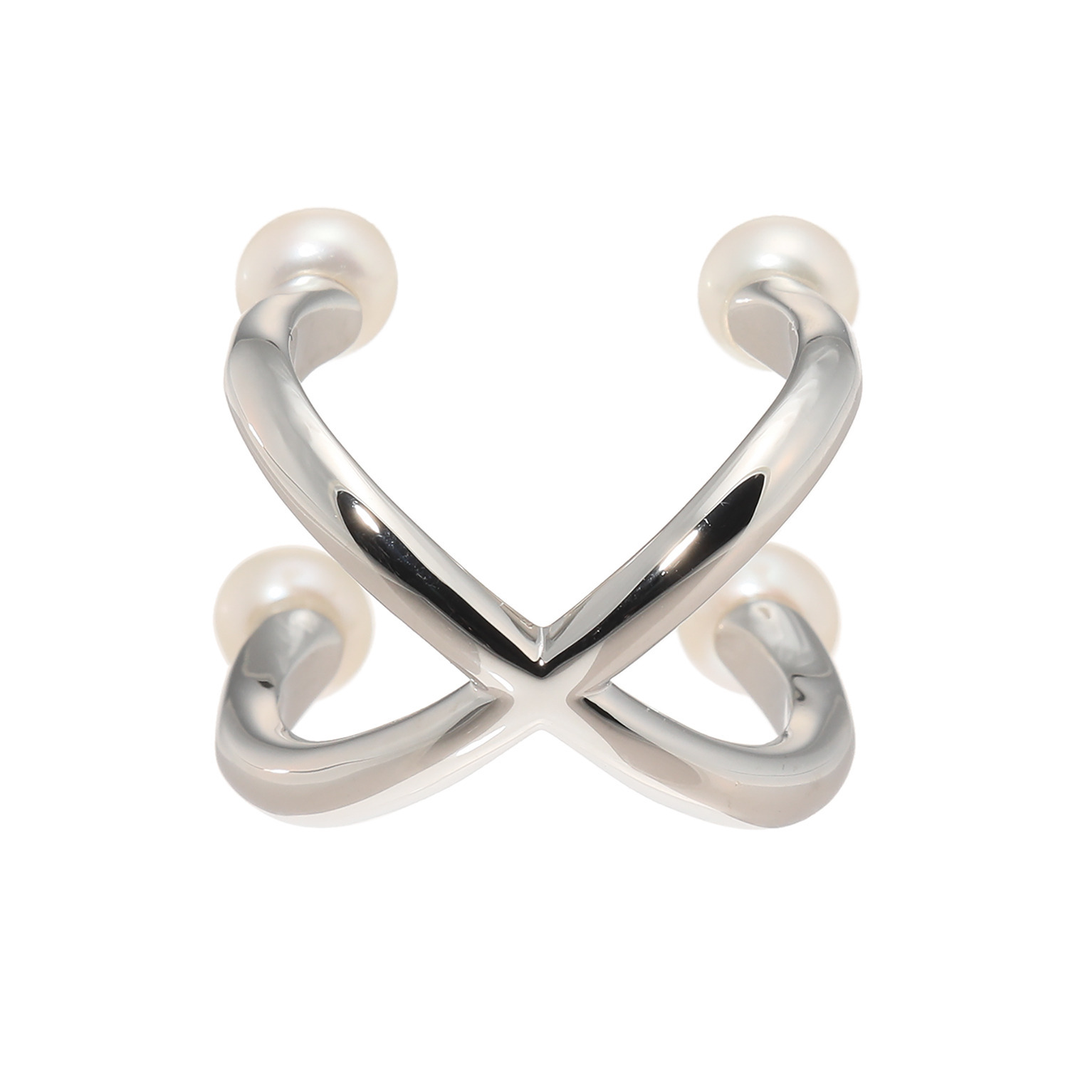 エアリーフェアリー 淡水パール ダブルホールド フォークリング