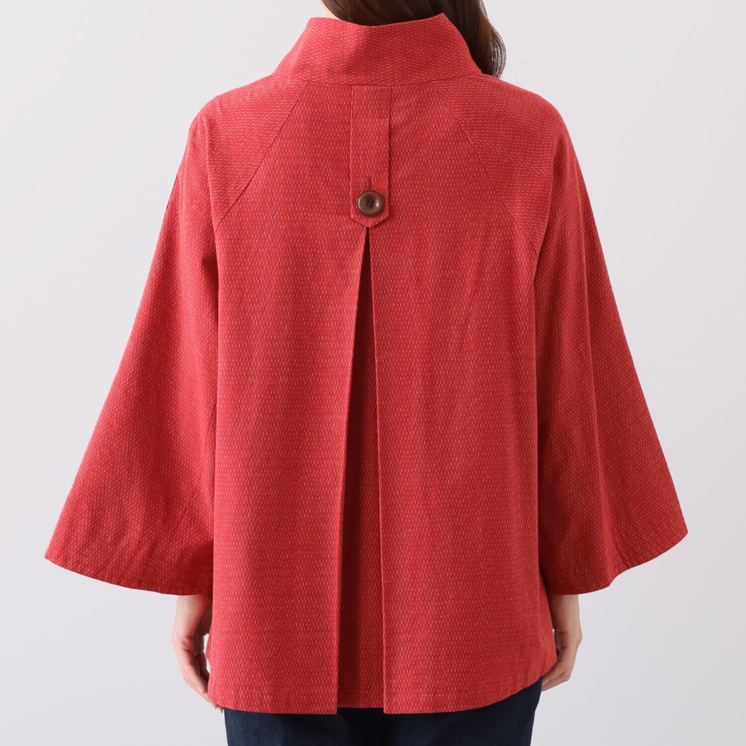 オカモト商店 ギエモン 久留米かすり 前開きジャケット