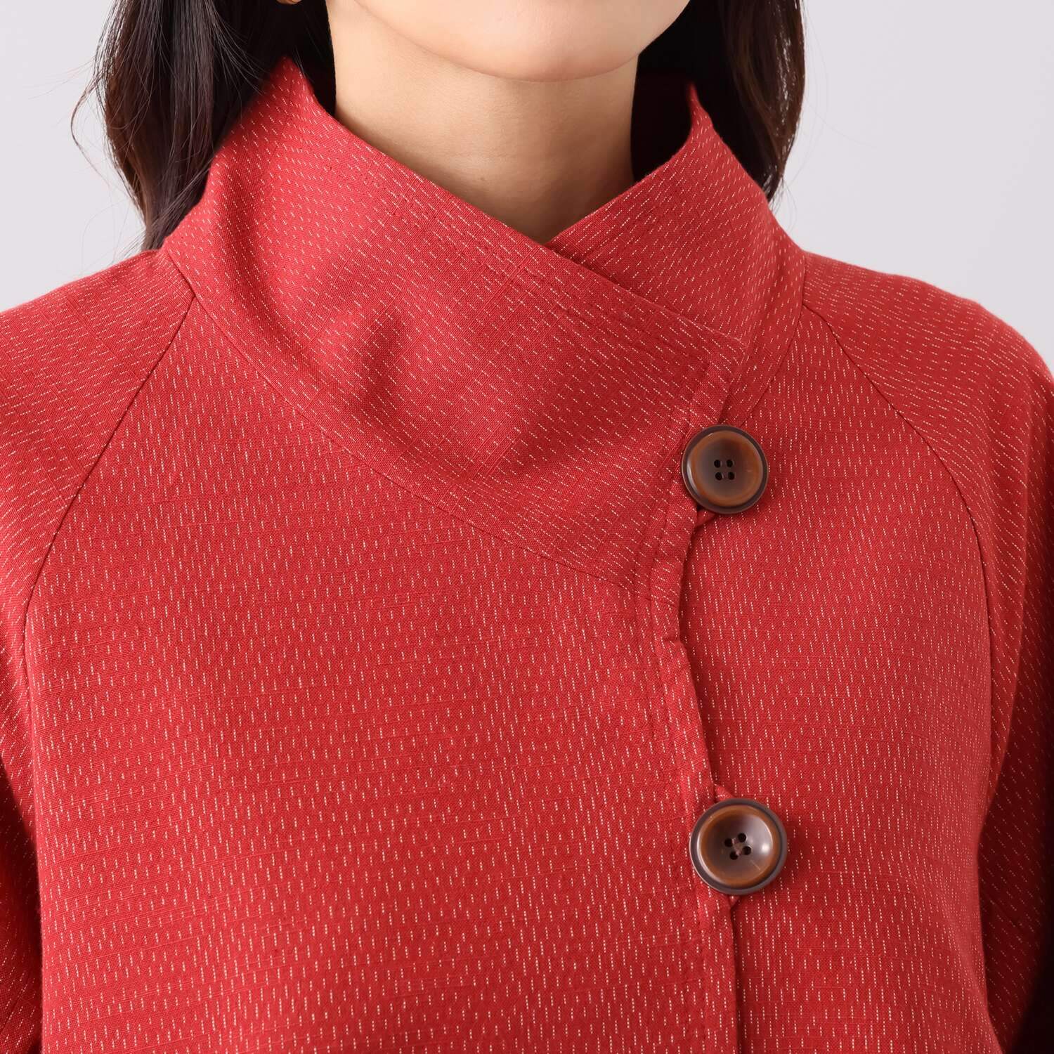 オカモト商店 ギエモン 久留米かすり 前開きジャケット