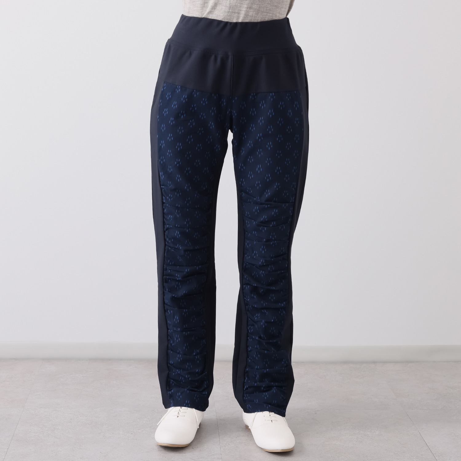 オカモト商店 ギエモン 久留米かすり ストレッチパンツ