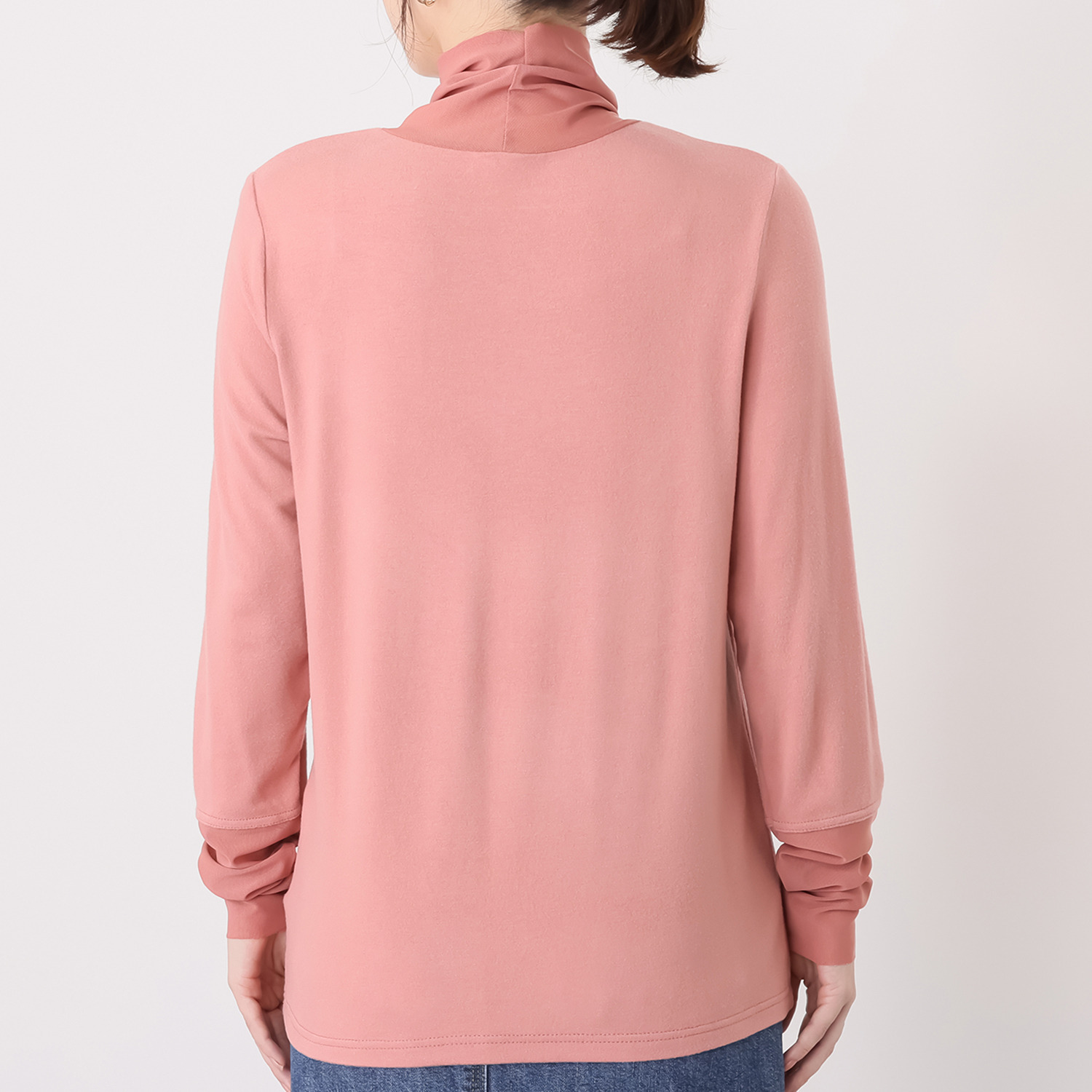 スタイル・ラヴィー ライト＆ウォーム新感覚！ 肌触り最高！ チュールアクセント なめらかプルオーバー