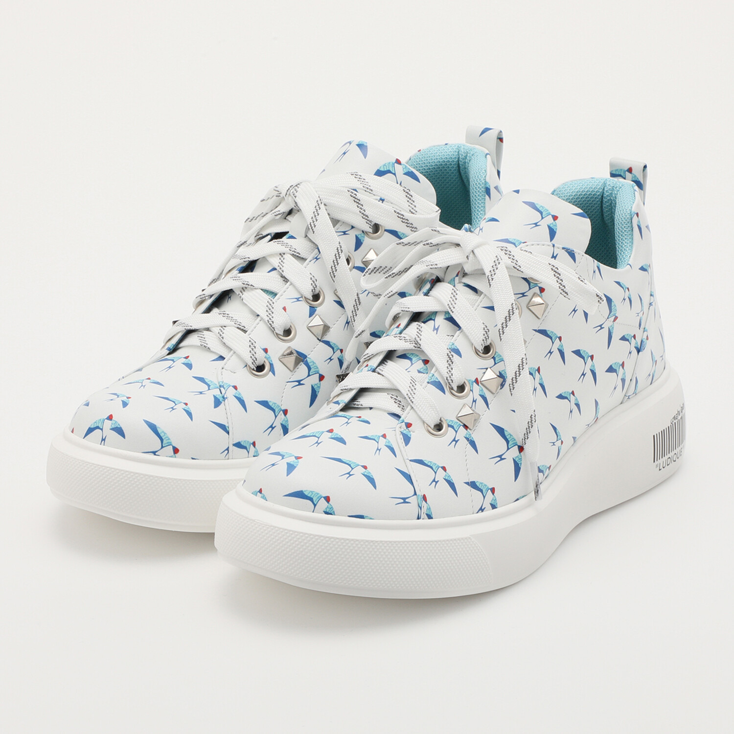 ルディック クリエイトジャパン 牛革 プリントデザイン スニーカー ＜フェリフェリア ルディック＞