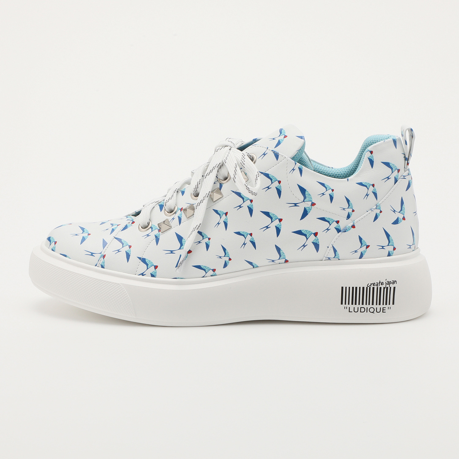 ルディック クリエイトジャパン 牛革 プリントデザイン スニーカー ＜フェリフェリア ルディック＞