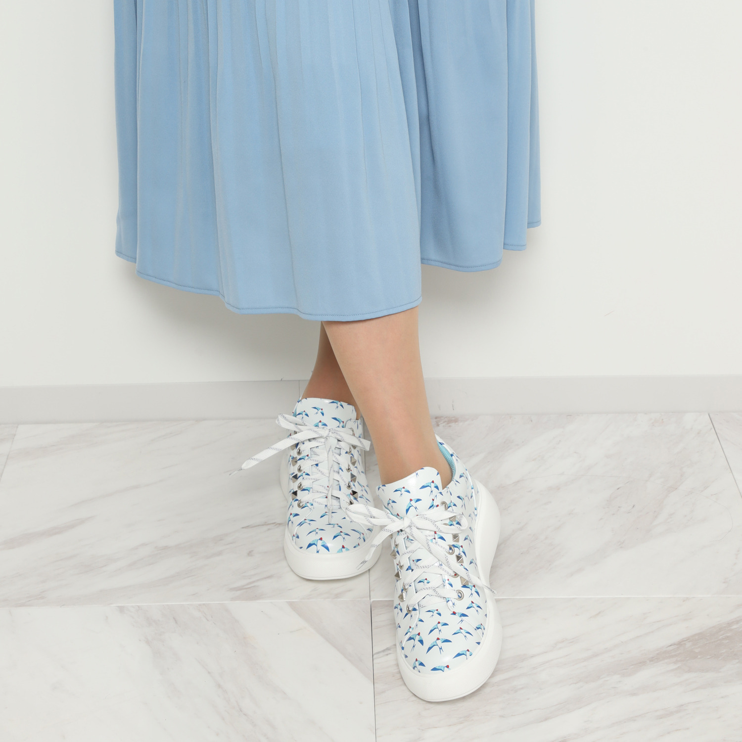 ルディック クリエイトジャパン 牛革 プリントデザイン スニーカー ＜フェリフェリア ルディック＞