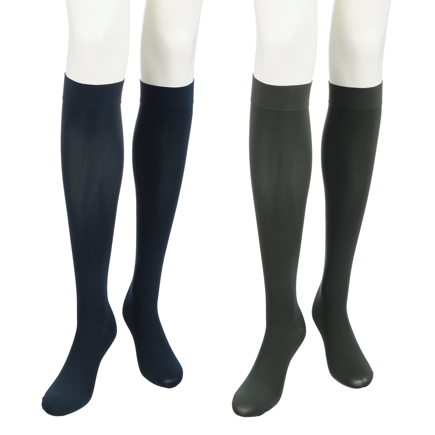 メディカルステイフィット ありがとう２２周年！！ イタリア製 段階式着圧３Ｄフィット ８０デニール　ひざ丈 ショートタイツ２足セット 