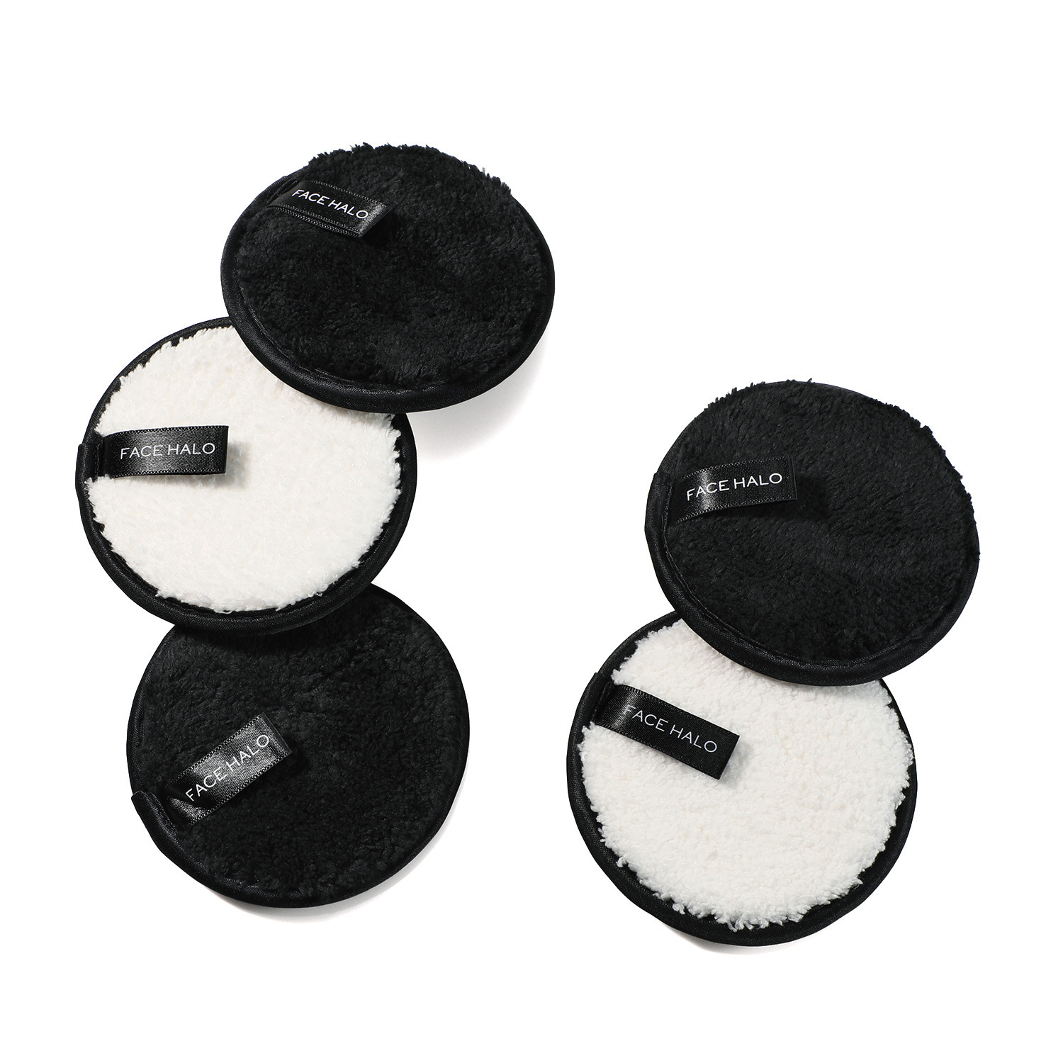 フェイスハロー 濡らして拭くだけ！ 簡単クレンジング＆洗顔 クレンジングパッド ５枚セット