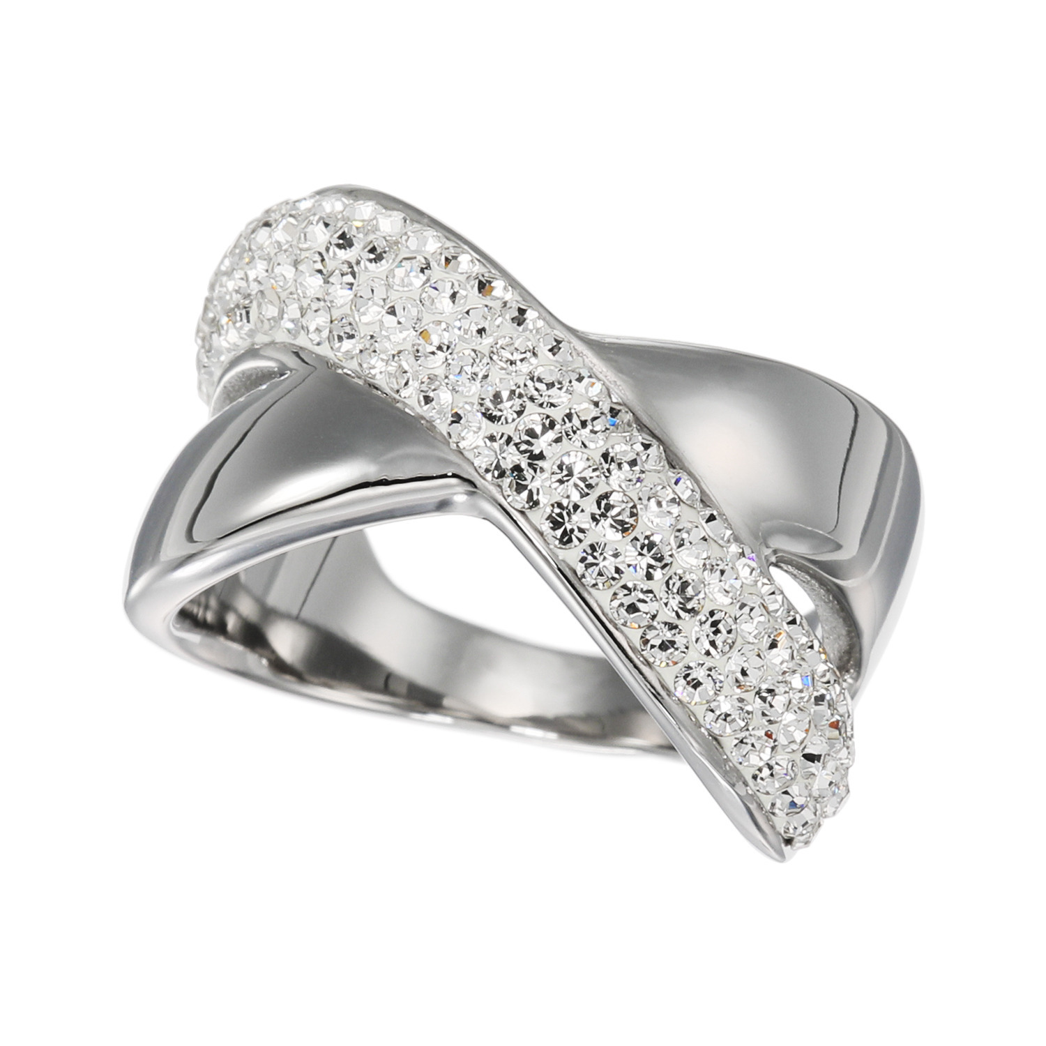 エービーステン ステンレス ビジュウ クロスデザインリング