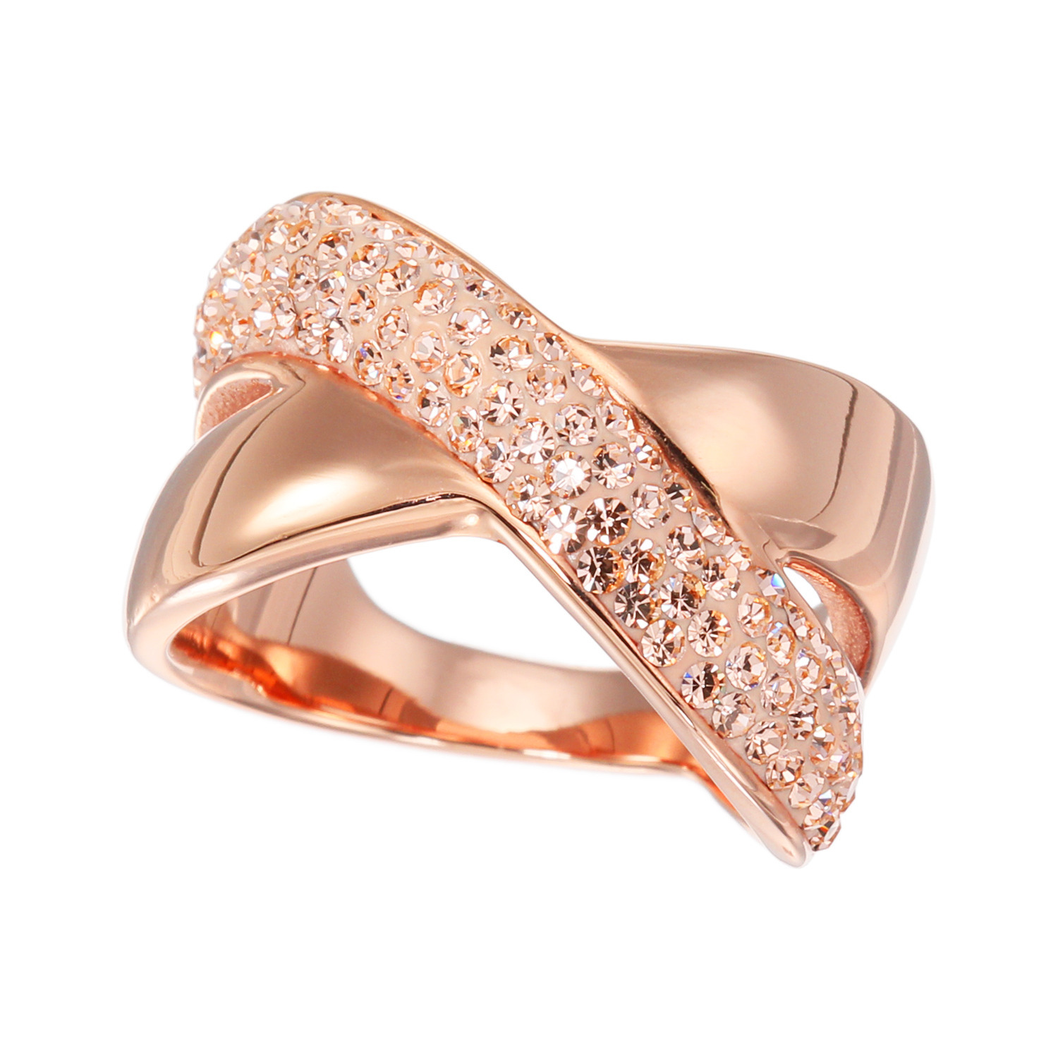 エービーステン ステンレス ビジュウ クロスデザインリング