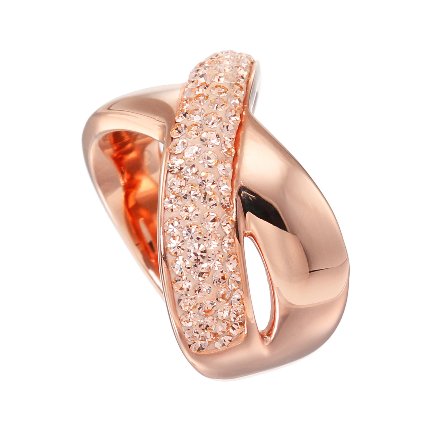 エービーステン ステンレス ビジュウ クロスデザインリング