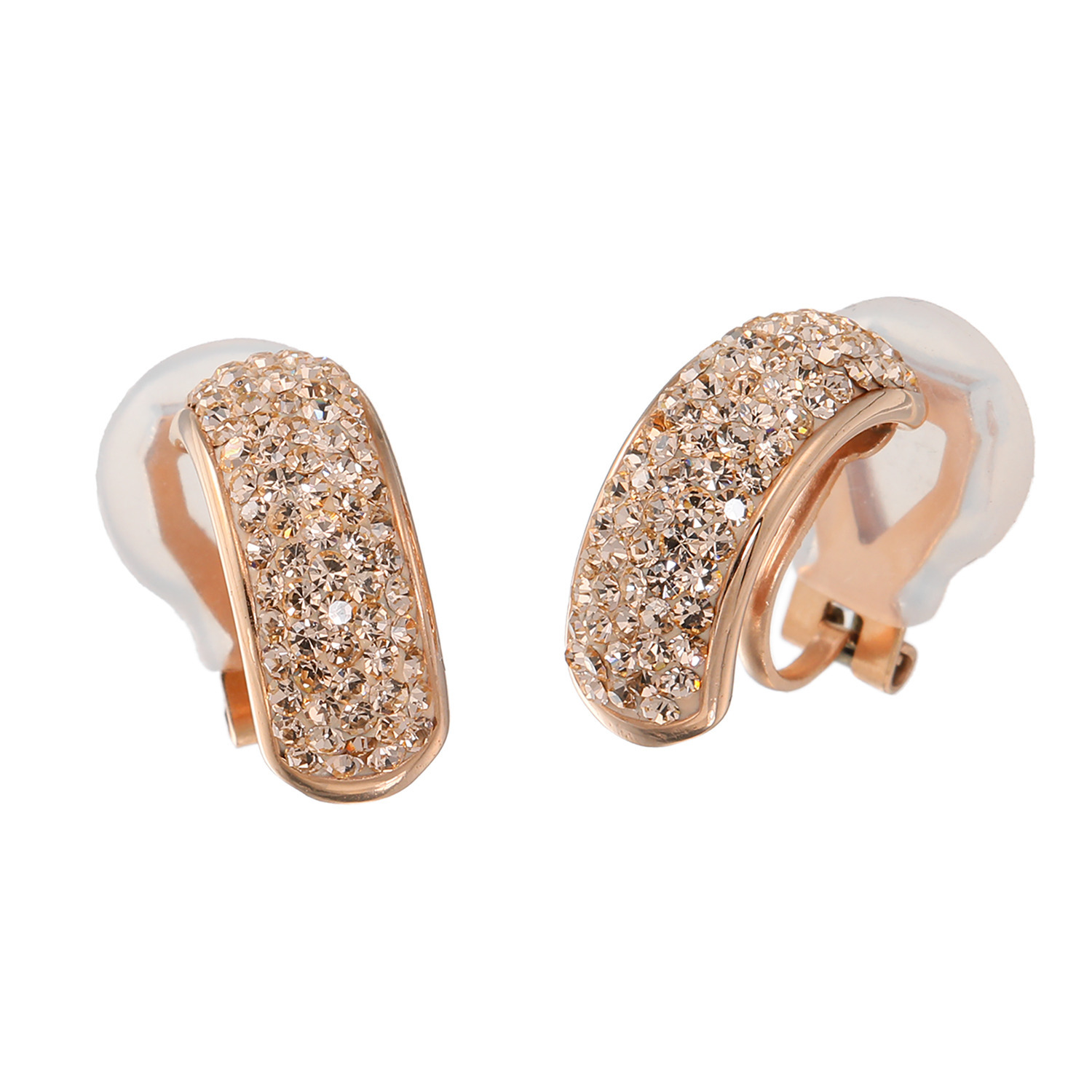 エービーステン ステンレス ビジュウ パヴェイヤリング