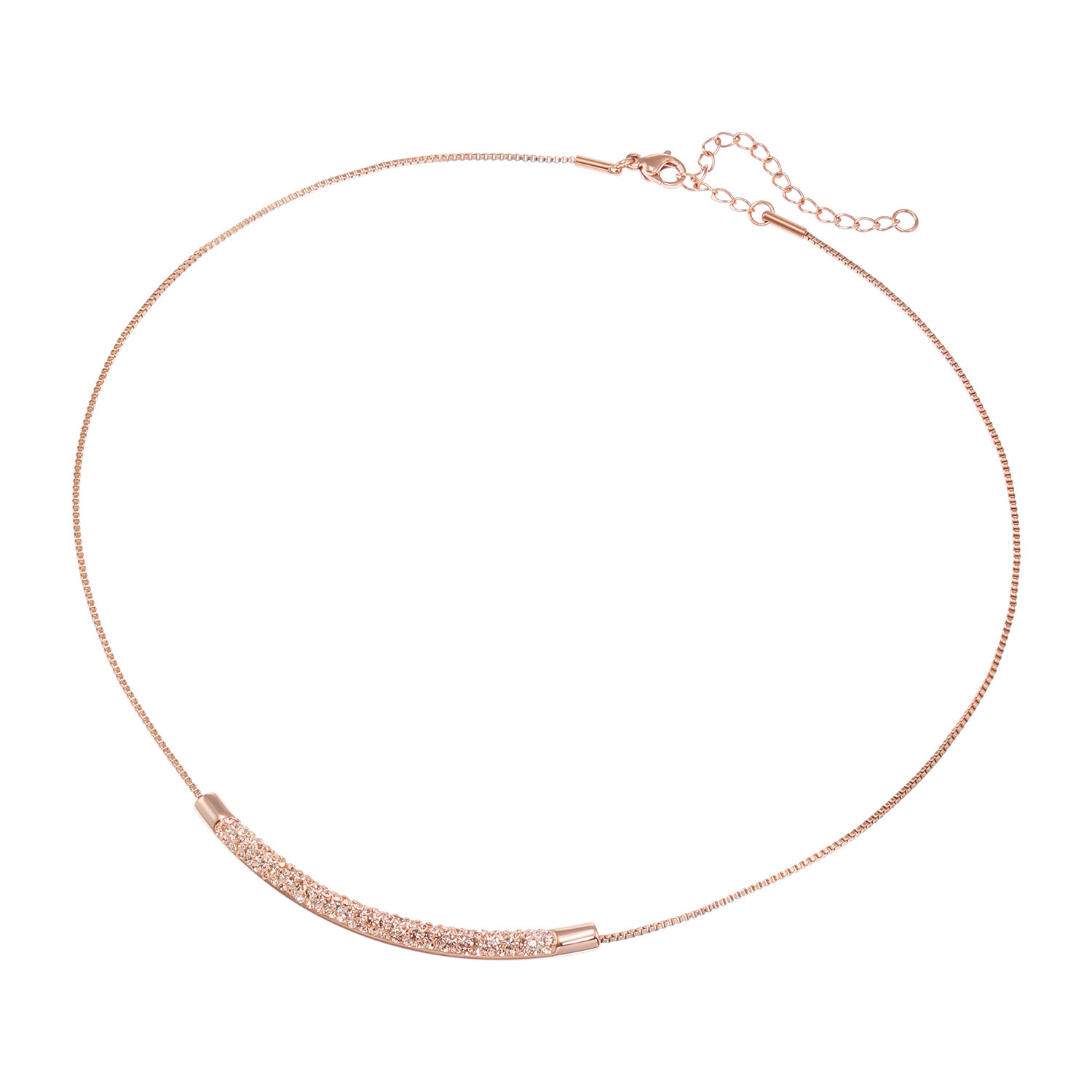 エービーステン ステンレス ビジュウ カーブライン ネックレス