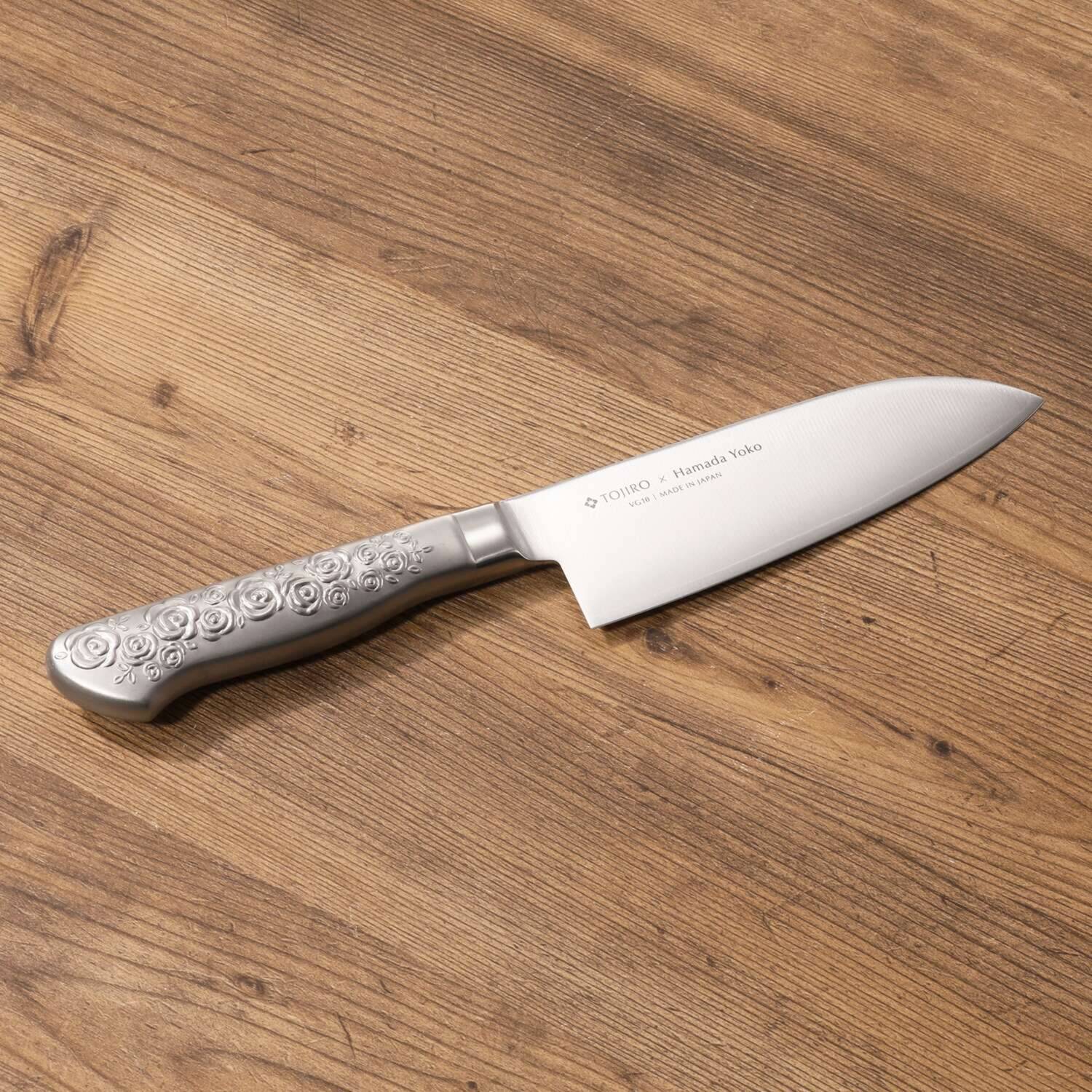 浜田ママプロデュース！ 使いやすい刀身の包丁 藤次郎　ロゼ ＜１４．５ｃｍ＞