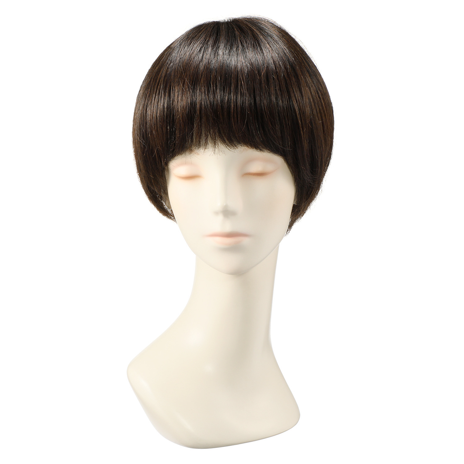 マダムヒロコ フルハンドメイド 高品質フルウィッグ！ カランショート プレミアム ＜ナチュラルブラウン＞