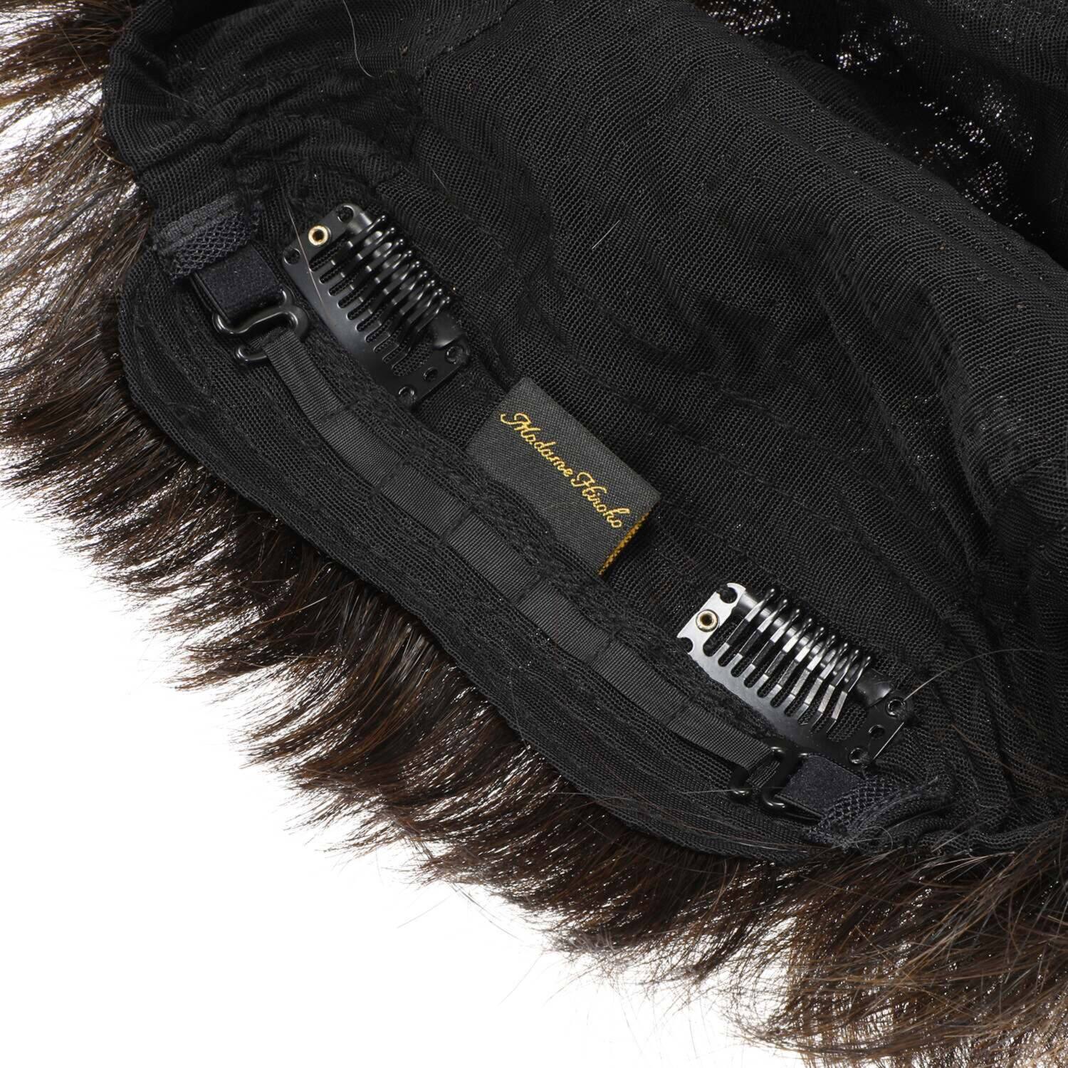 マダムヒロコ フルハンドメイド 高品質フルウィッグ！ カランショート プレミアム ＜ナチュラルブラウン＞