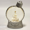 スノーグローブ ボールライトスタンド ＜ホワイトツリー＆ トナカイ＞