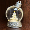スノーグローブ ボールライトスタンド ＜ホワイトツリー＆ トナカイ＞