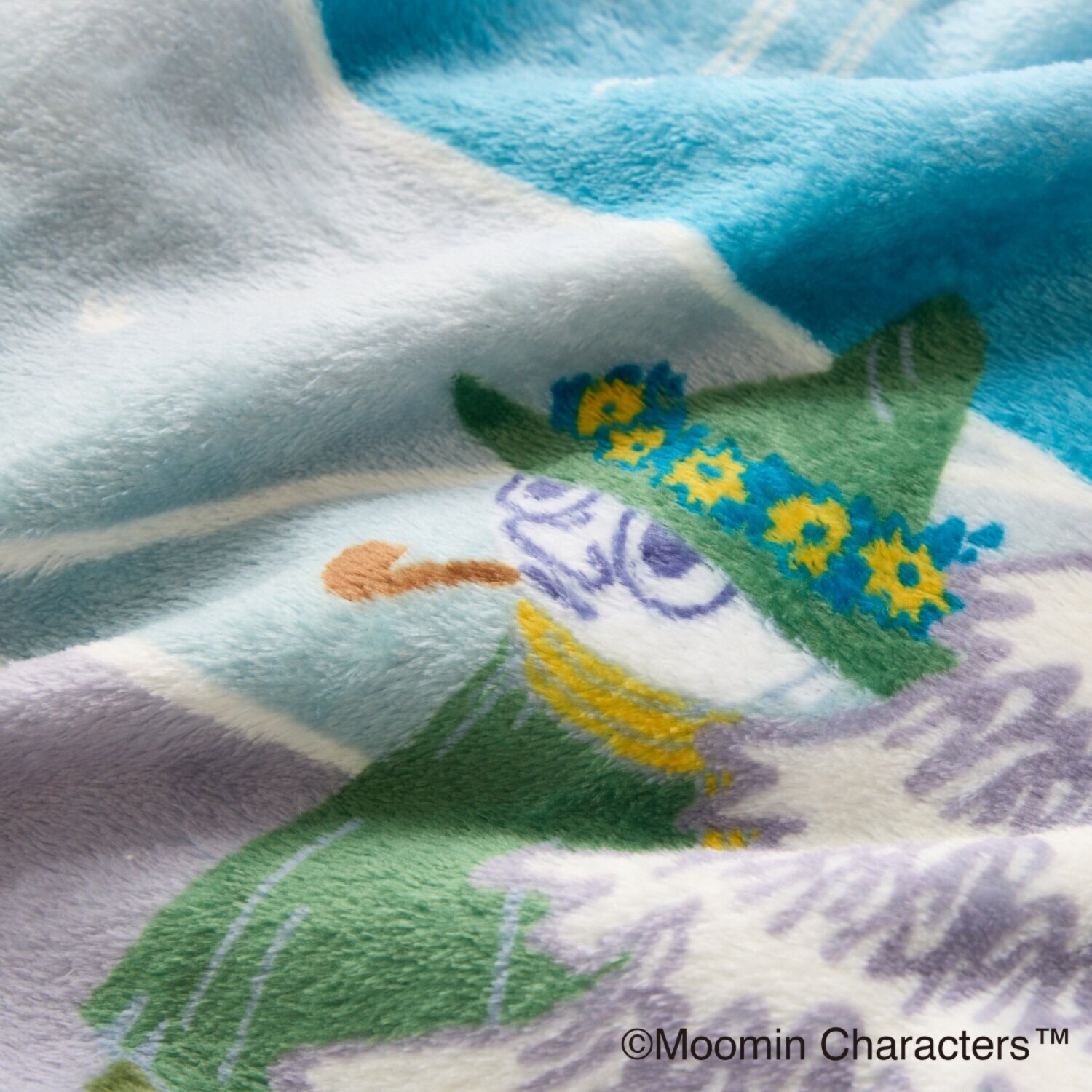 ムーミン 夕暮れと明け方のはざま モコモコ寝具４点セット ＜ダブル＞