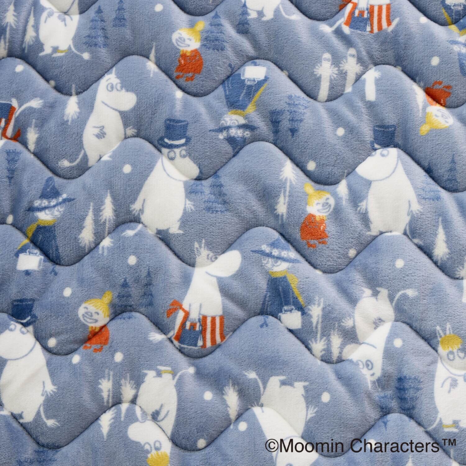 ムーミン 夕暮れと明け方のはざま モコモコ寝具４点セット ＜ダブル＞