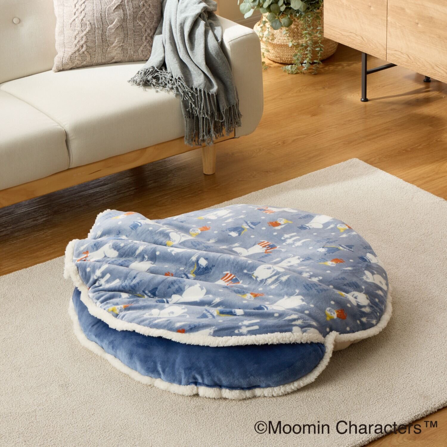 ムーミン モコモコ暖か バーガークッション