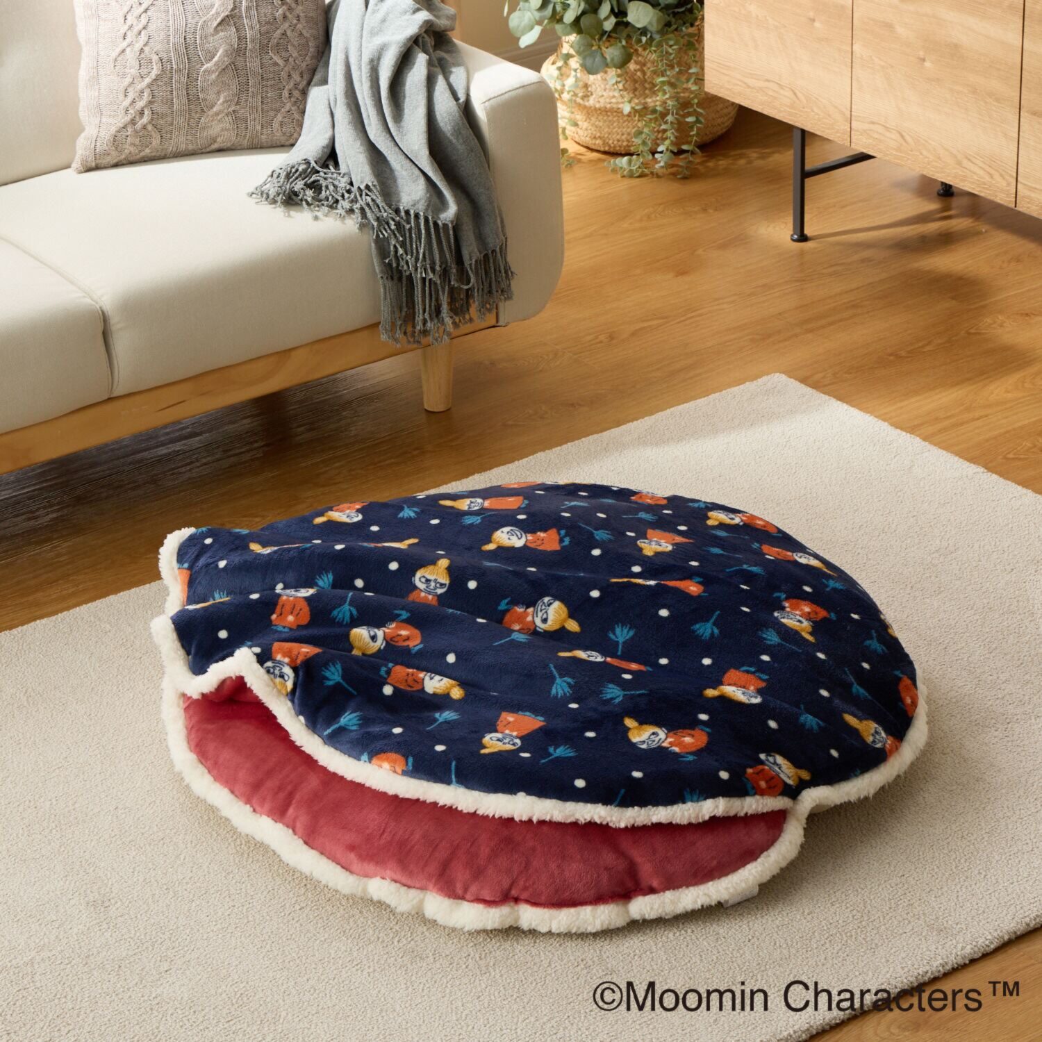 ムーミン モコモコ暖か バーガークッション