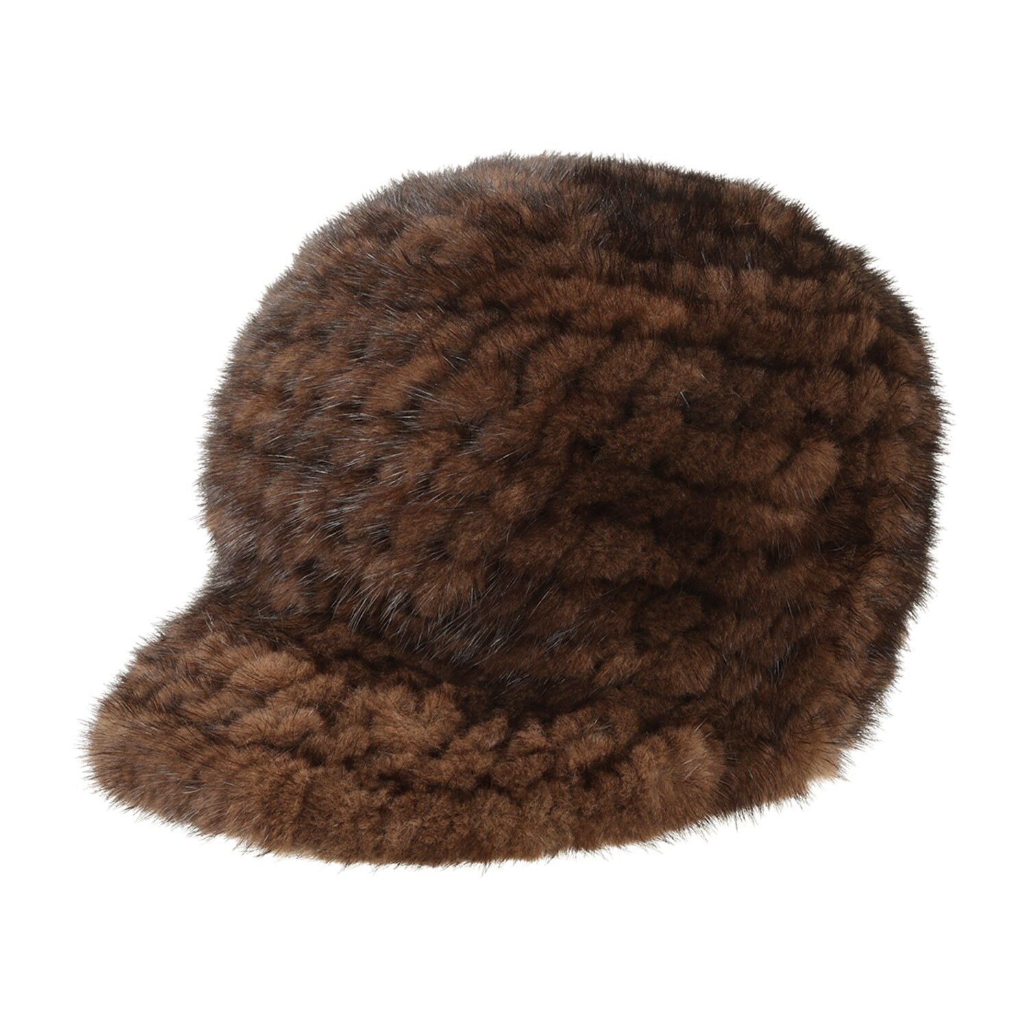 ミンクヤーン ニット帽子