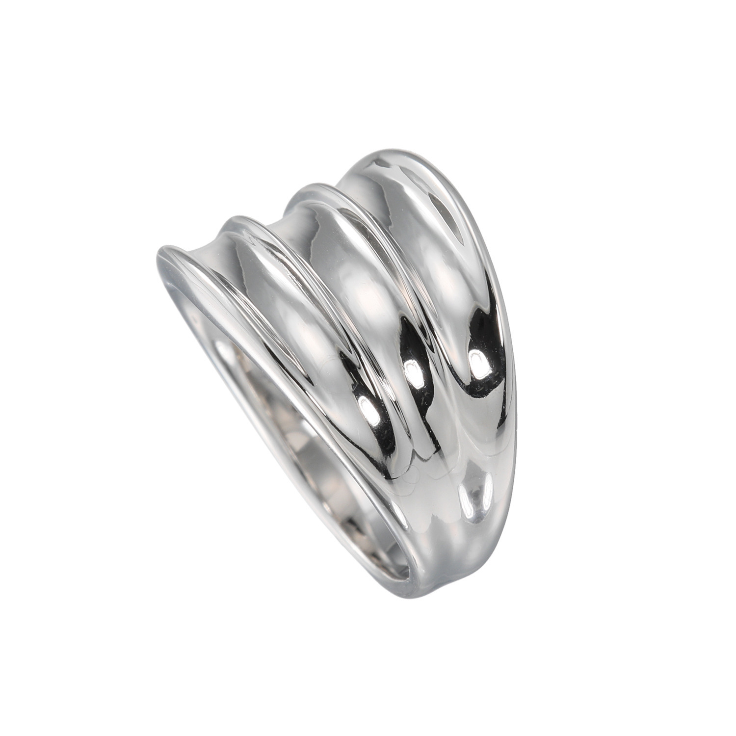 エクセラ イタリアン・シルバー ２層コーティング グラデーションリング