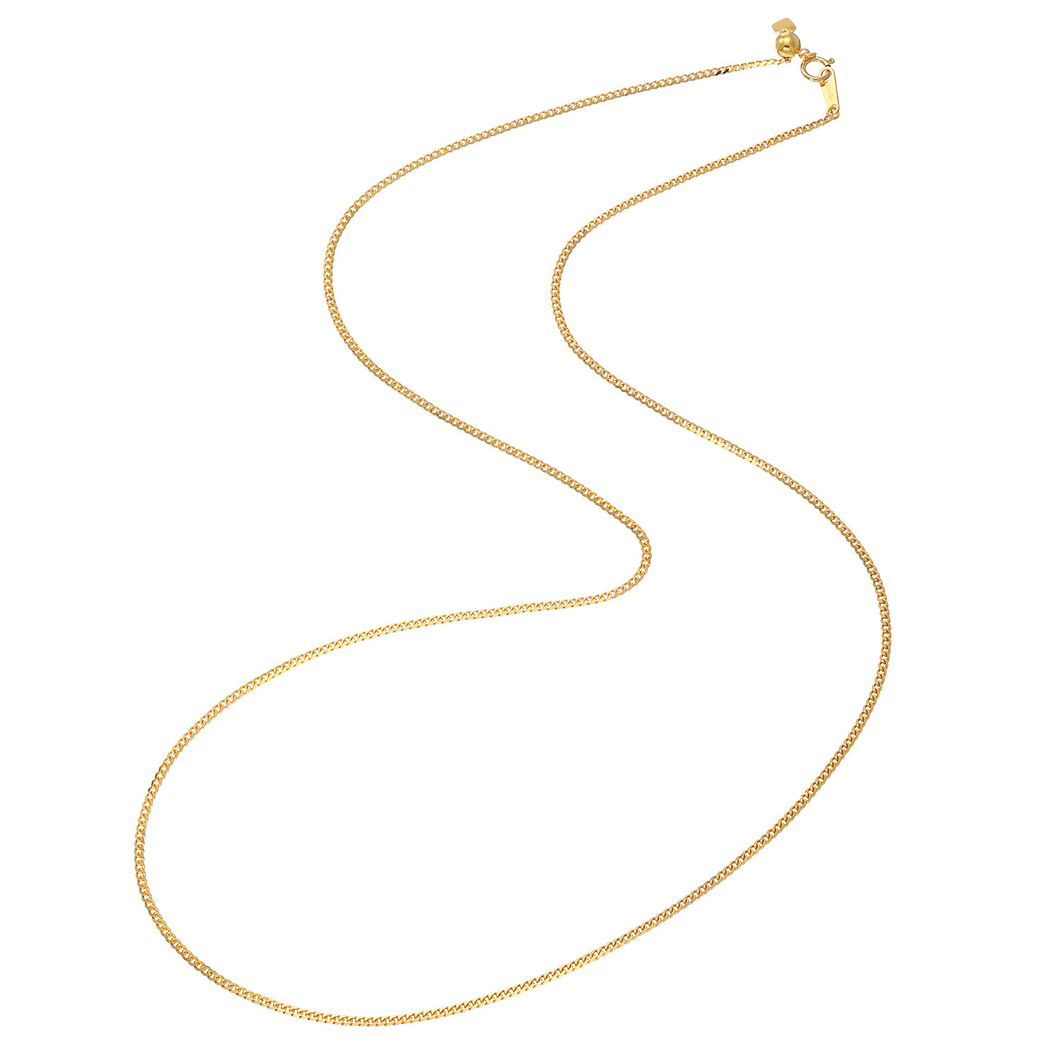 祈平 純金９．２ｇＵＰ ダイヤモンドシェイプ カット 喜平チェーン スライドロングネックレス