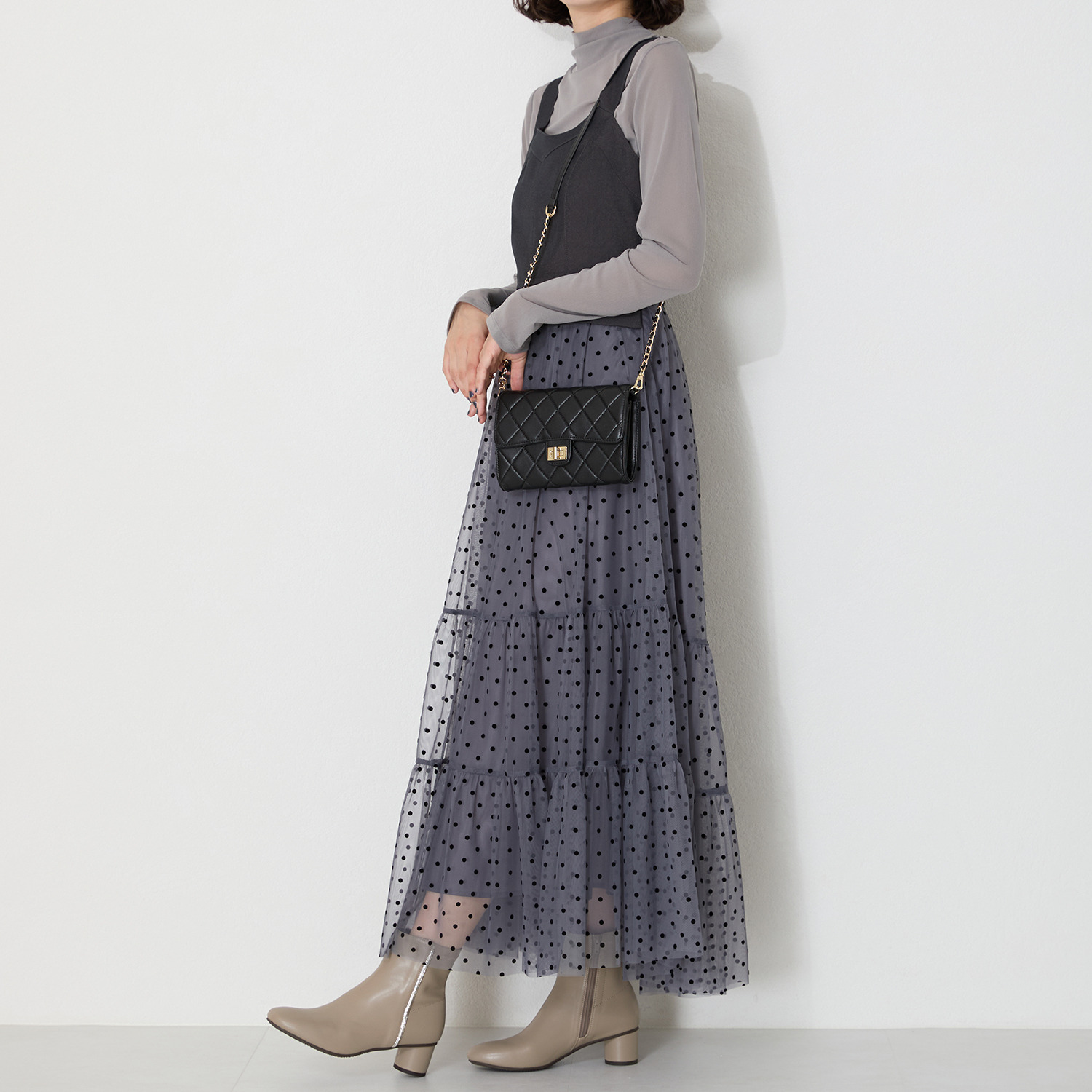 オリエンタルトラフィック ラインストーン切替 ショートブーツ