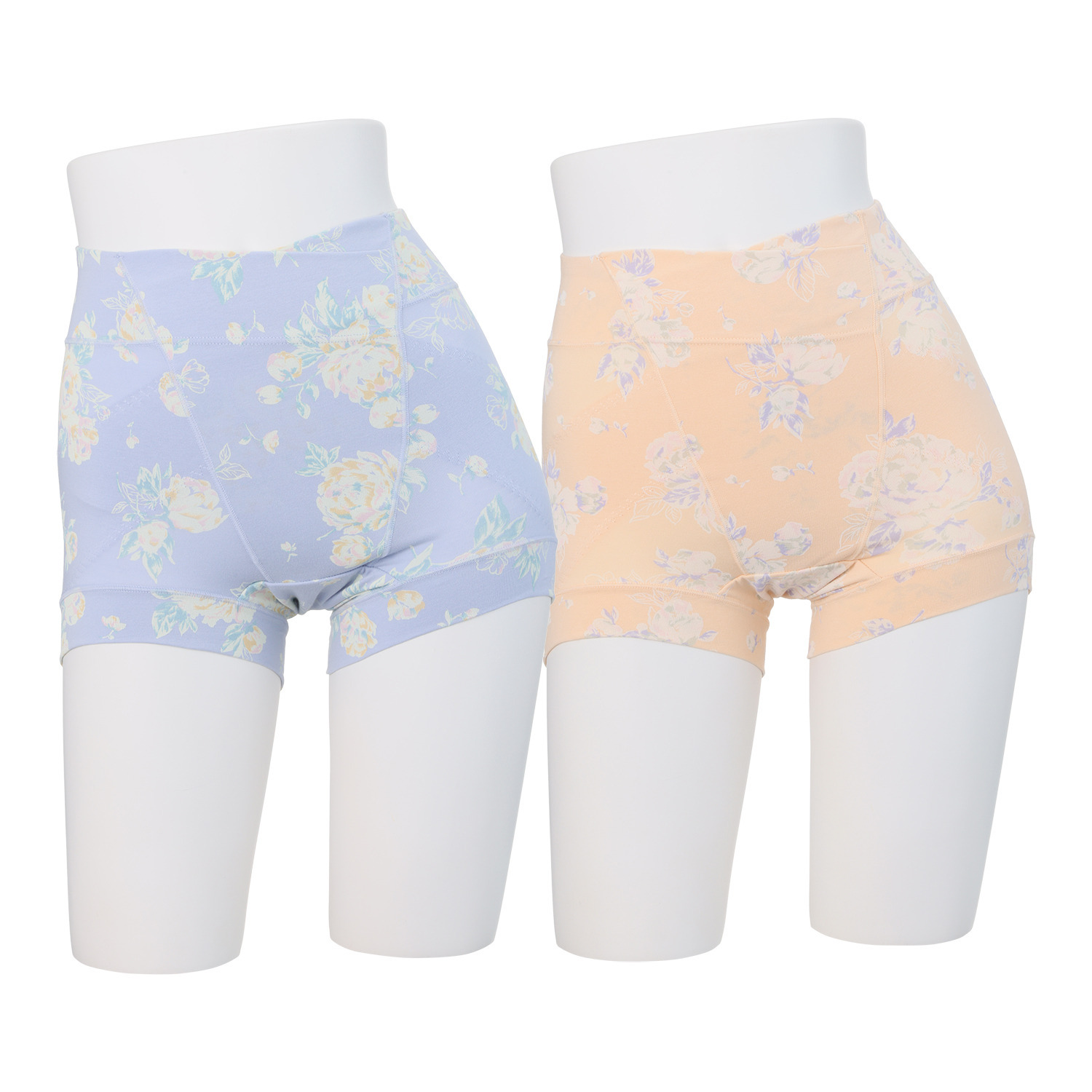 うつくＣ 綿混深ばき すっきりサポート 防水布付一分丈ボトム ２枚セット