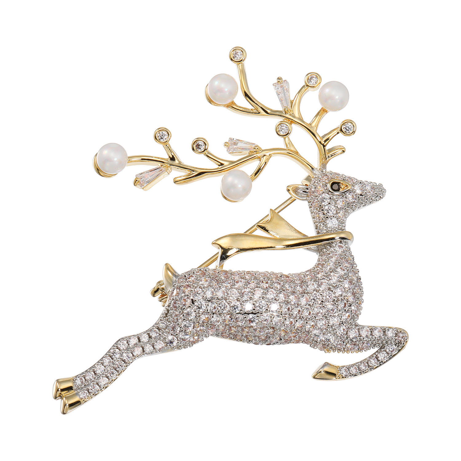 キラキラギフト バイ　アビステ クリスマスモティーフ ブローチ