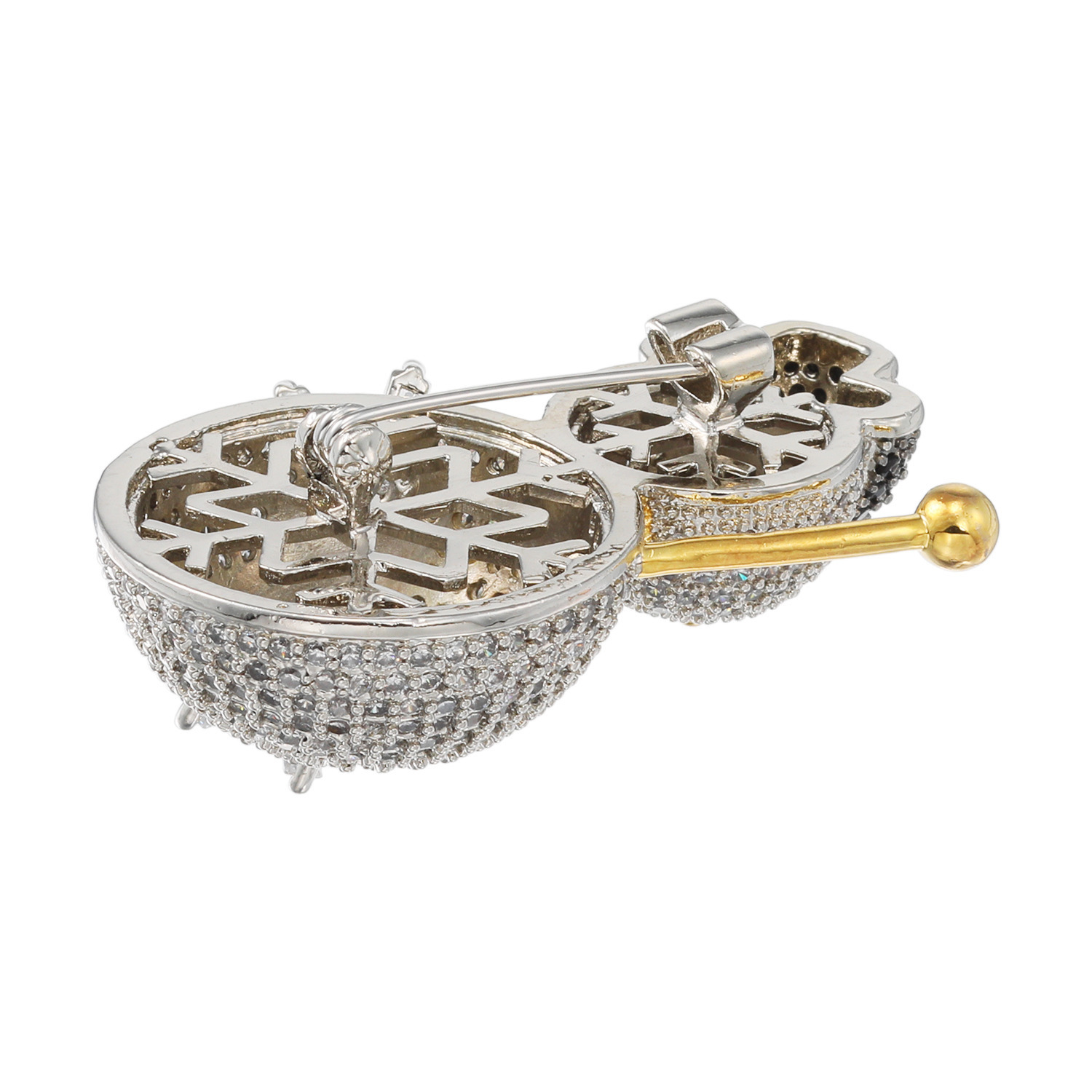 キラキラギフト バイ　アビステ クリスマスモティーフ ブローチ