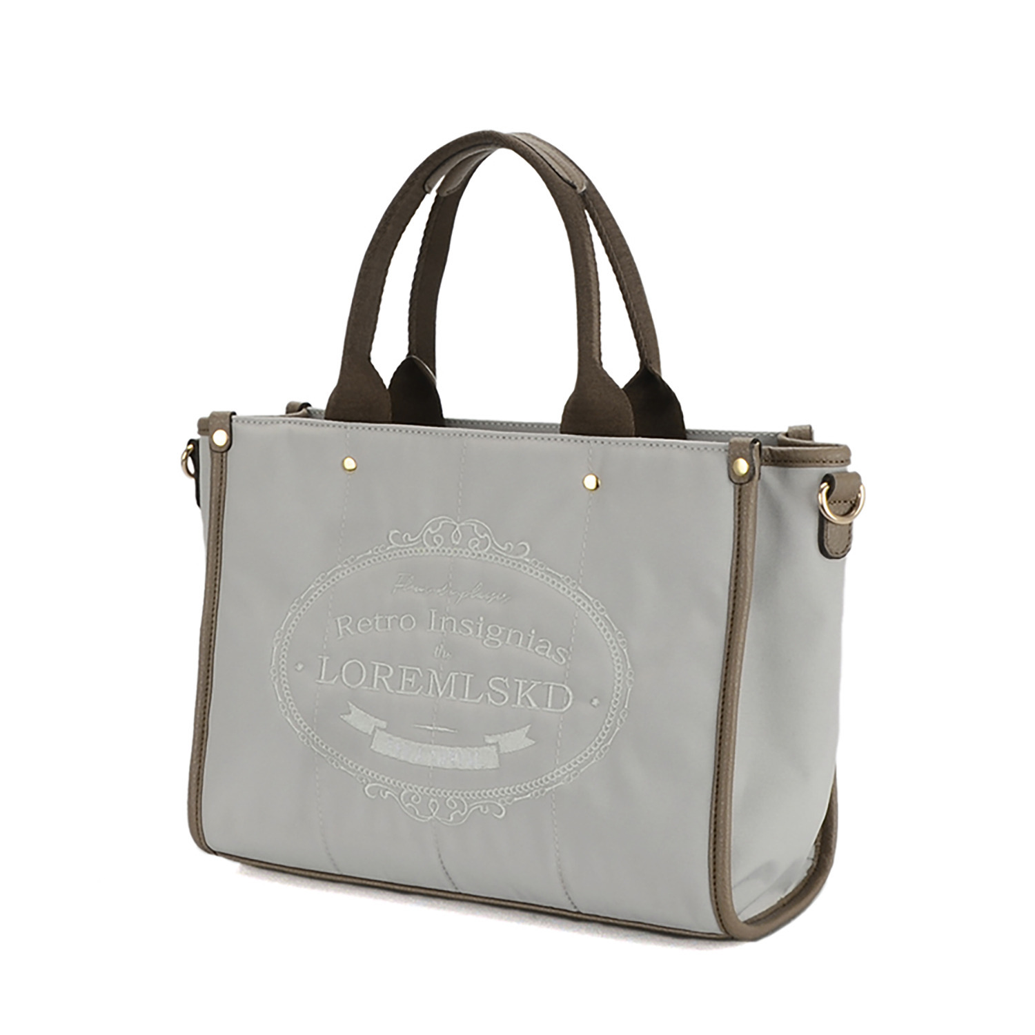 ラルジュ 刺しゅうロゴ ２ウェイ トートバッグ