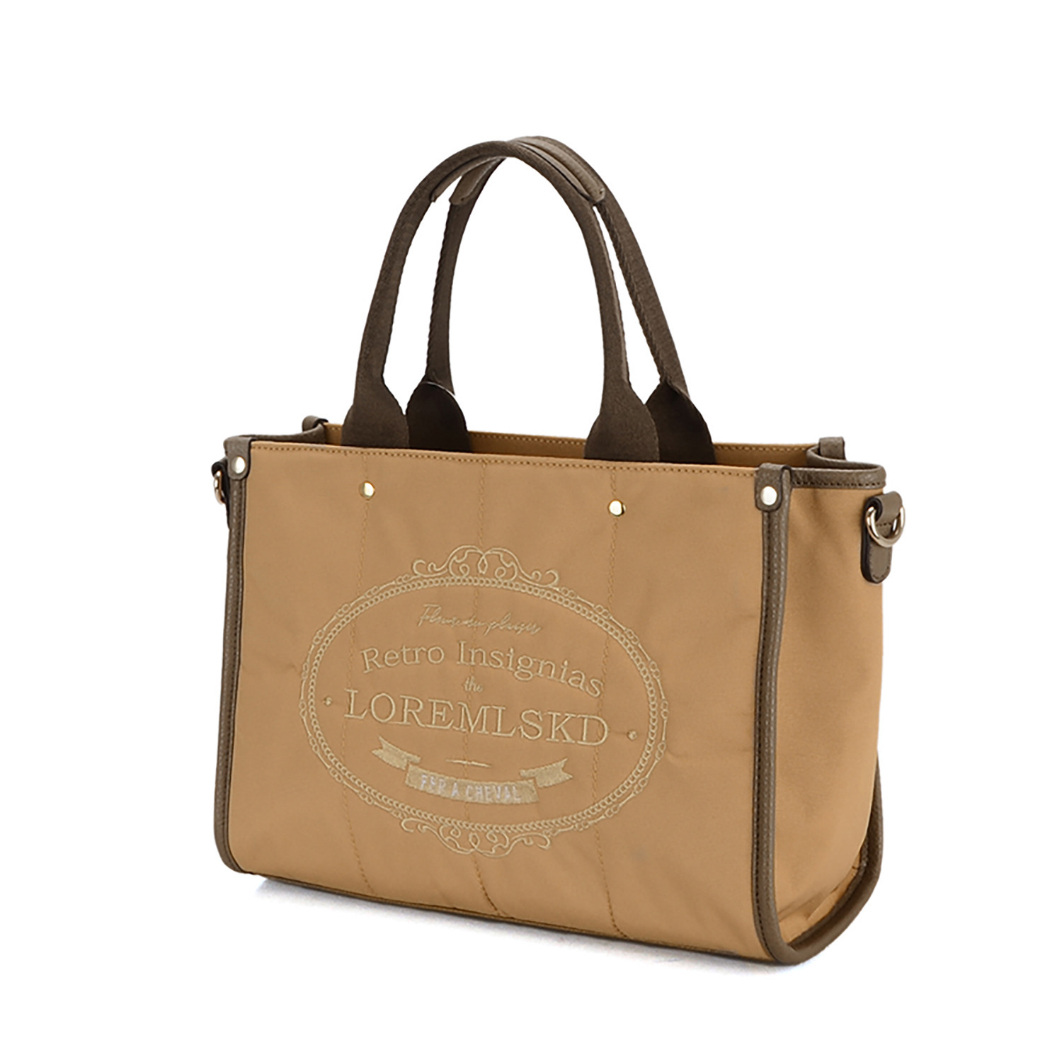 ラルジュ 刺しゅうロゴ ２ウェイ トートバッグ