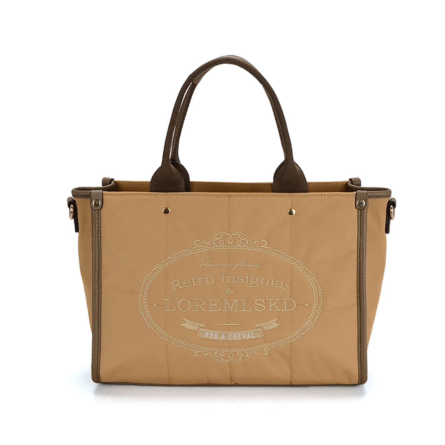 ラルジュ 刺しゅうロゴ ２ウェイ トートバッグ