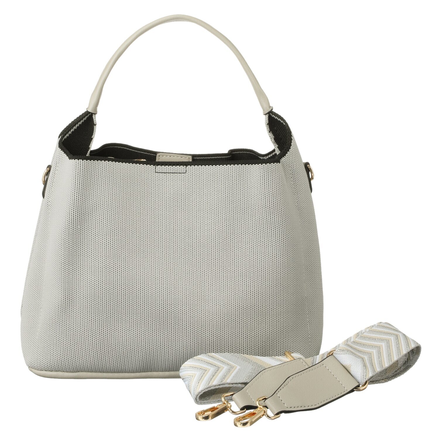 ラルジュ かわいい柄ストラップ！ 両アオリ仕様 ２ウェイバッグ