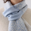 ミラ・ショーン 内モンゴル産 カシミヤ１００％ ジャガードニットマフラー