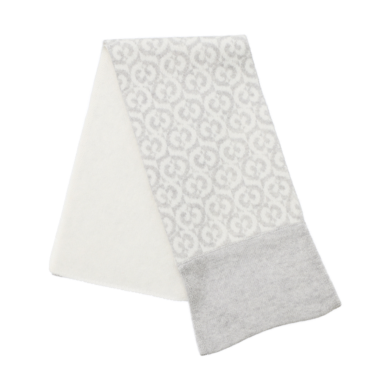 ミラ・ショーン 内モンゴル産 カシミヤ１００％ ジャガードニットマフラー