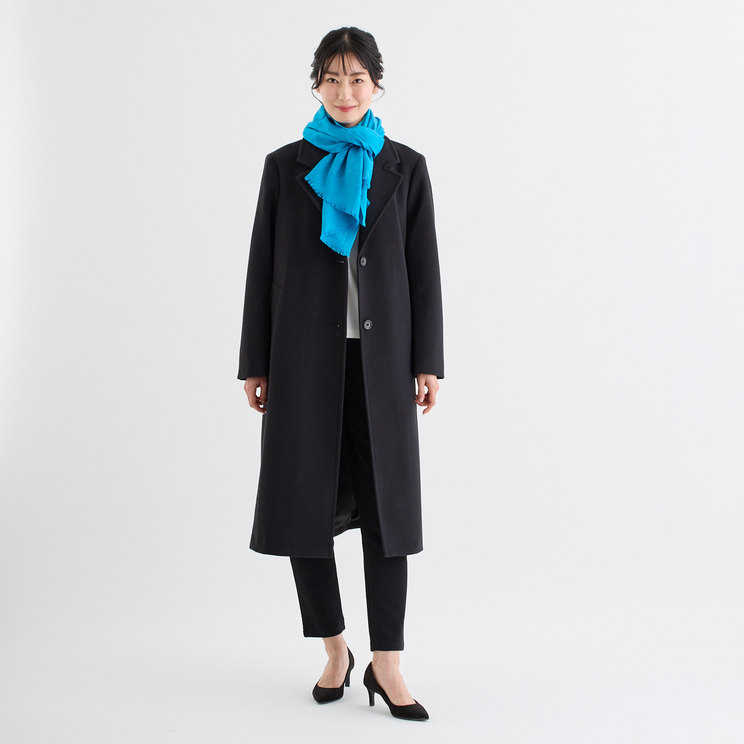 ミラ・ショーン カシミヤシルク ロゴジャガード ストール