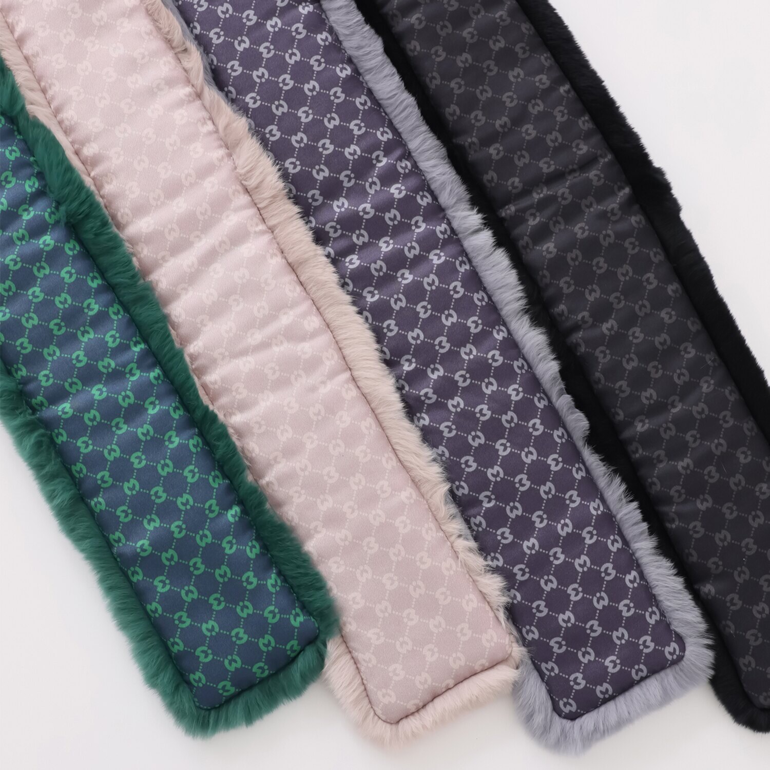 ミラ・ショーン レッキスファー バイカラーマフラー