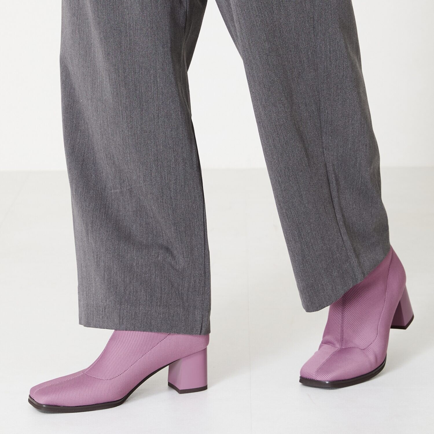 オリエンタルトラフィック スクエアトゥ ニットブーツ