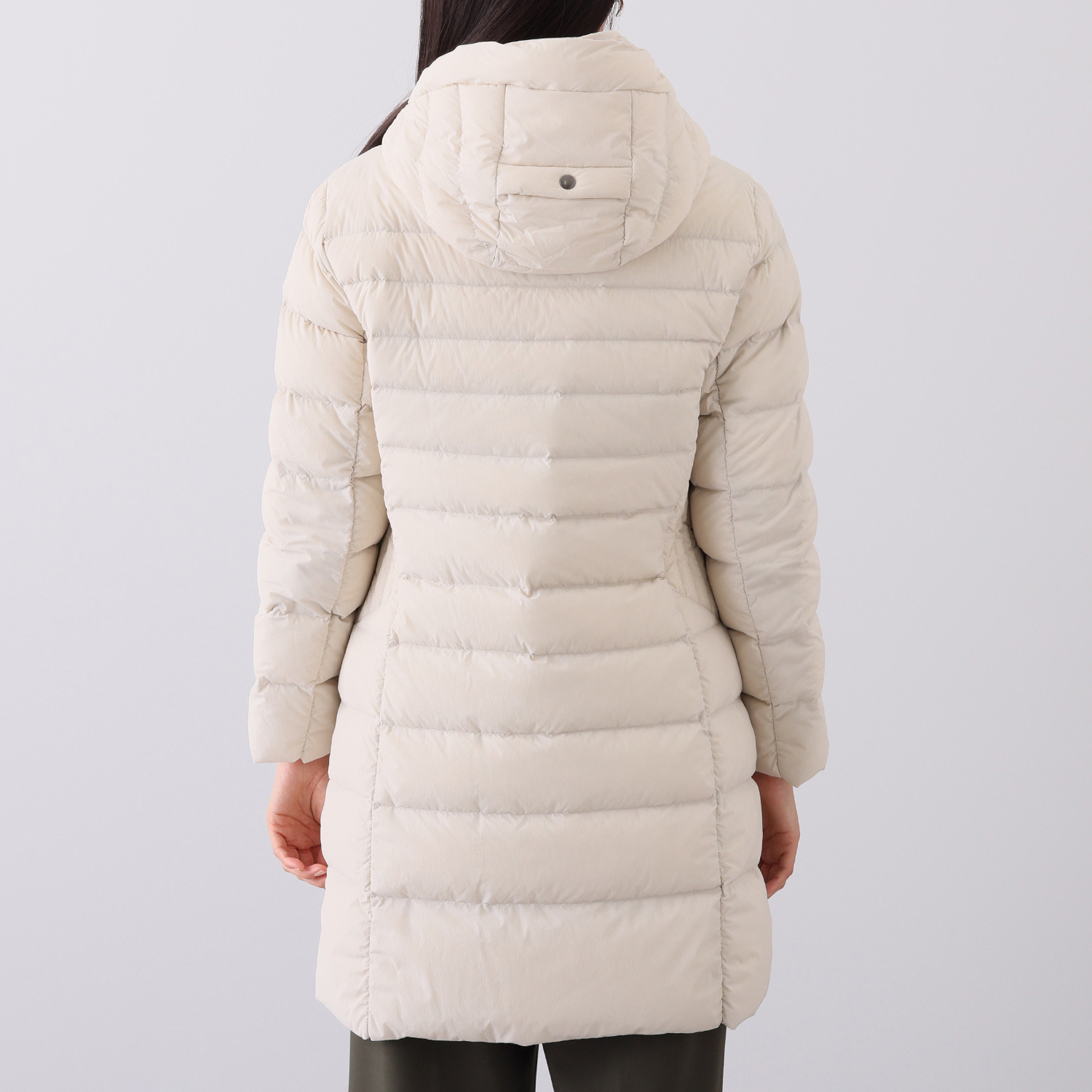 スタイル・ラヴィー ストレッチタフタ コクーン ダウンジャケット