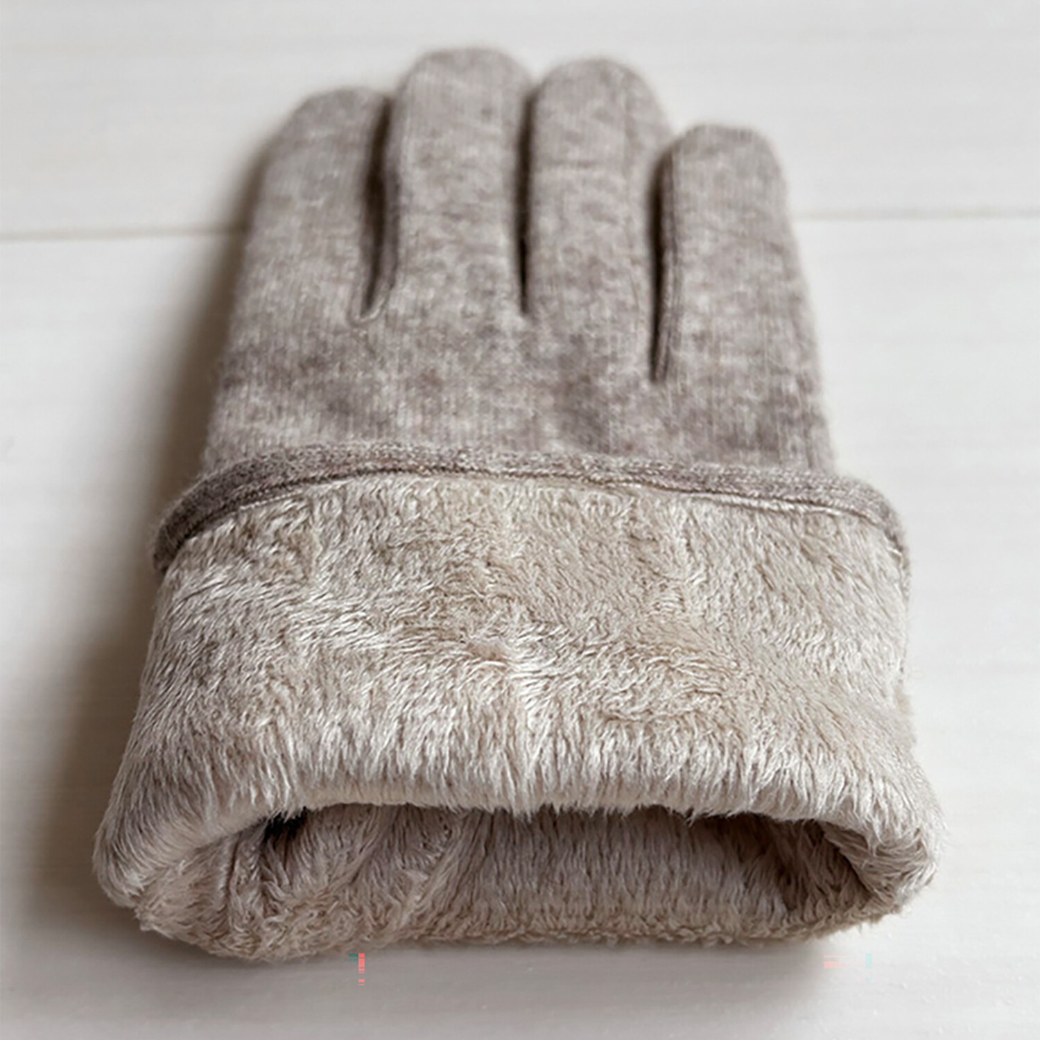 かわいい雑貨屋さん グロリア スマホ対応 小花柄刺しゅう 内ボアグローブ