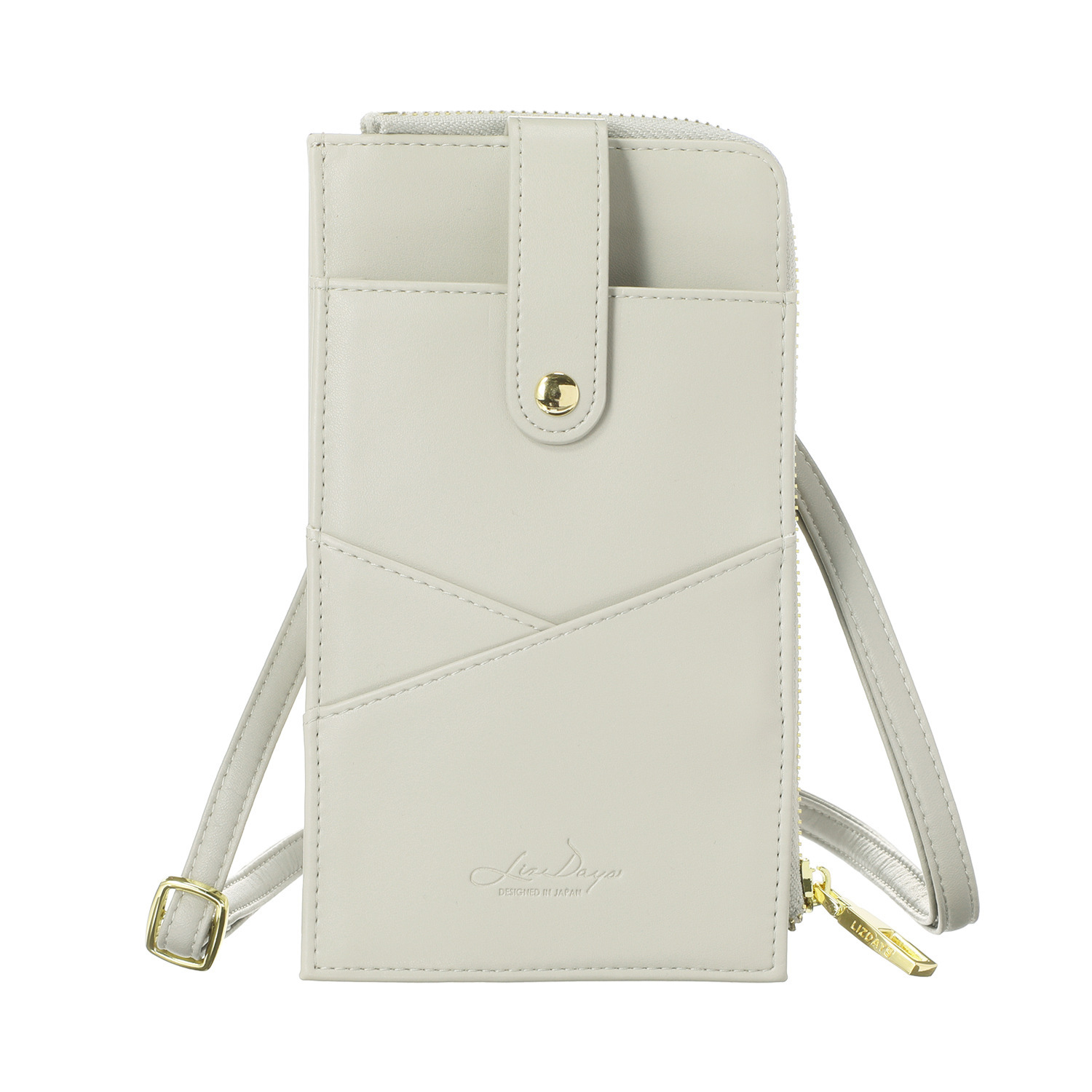 リズデイズ お財布機能付 スマホショルダーバッグ