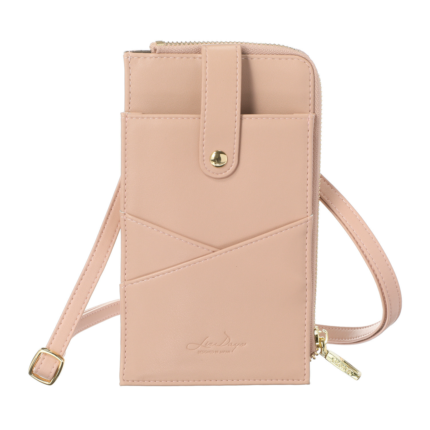リズデイズ お財布機能付 スマホショルダーバッグ
