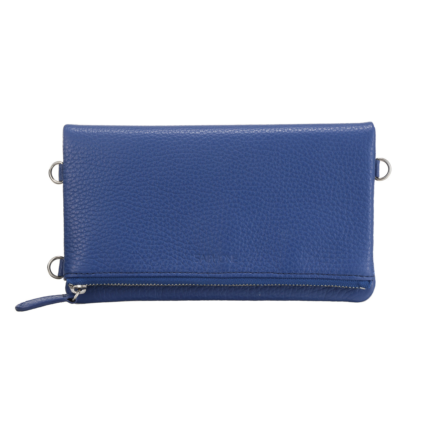 サイフォン イタリアンレザー シュリンク型押し マルチポーチ