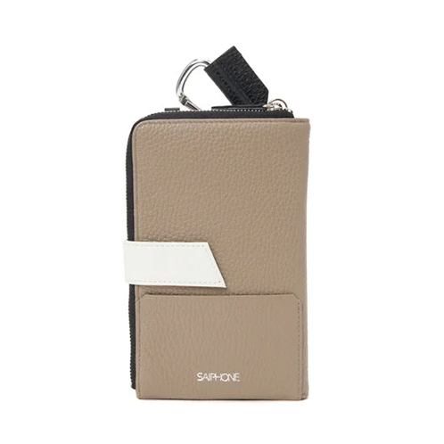 サイフォン イタリアンレザー シュリンク型押し マルチケース ＜無地＞