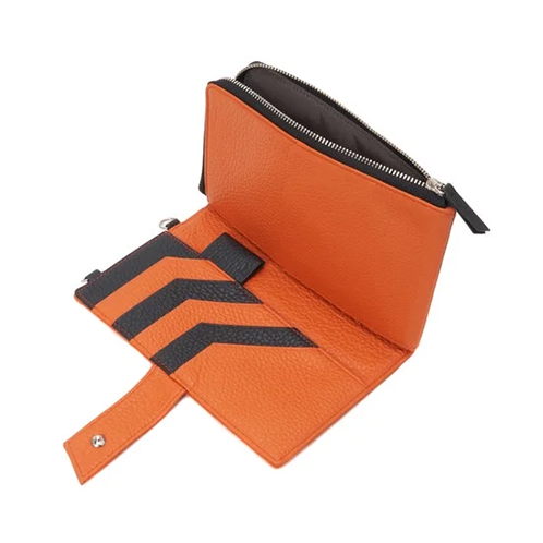 サイフォン イタリアンレザー シュリンク型押し マルチケース ＜無地＞