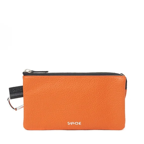 サイフォン イタリアンレザー シュリンク型押し ウォレットポーチ