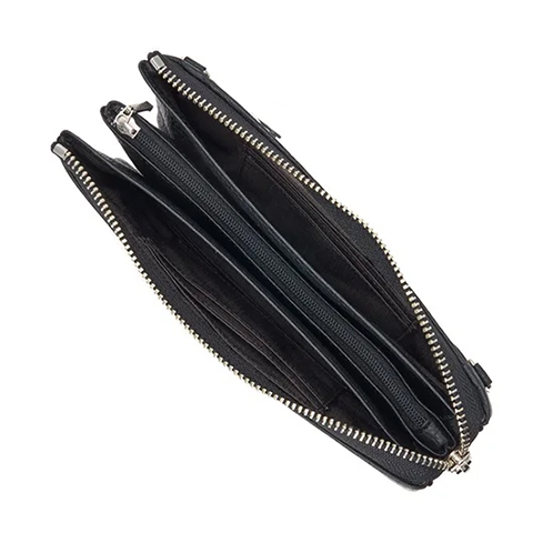 サイフォン イタリアンレザー シュリンク型押し ウォレットポーチ